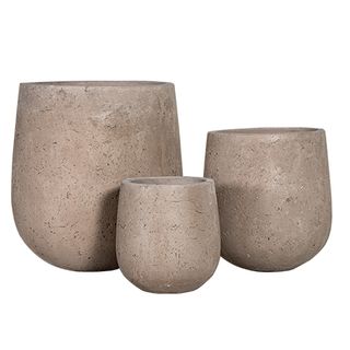 Civic Stone Tub S/3 Chocolate