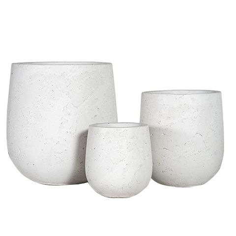 Civic Stone Tub S/3 White
