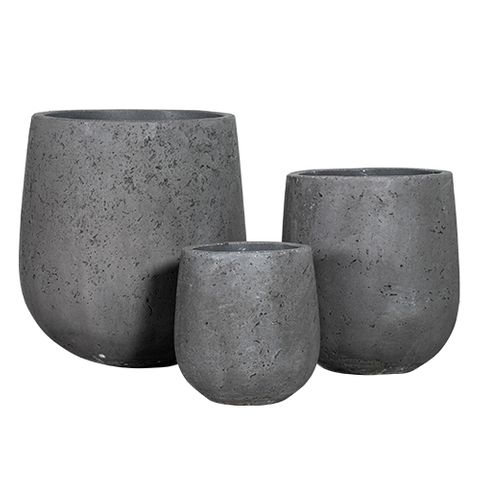 Civic Stone Tub S/3 Grey