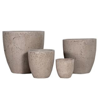 Civic Stone Egg S/4 Chocolate