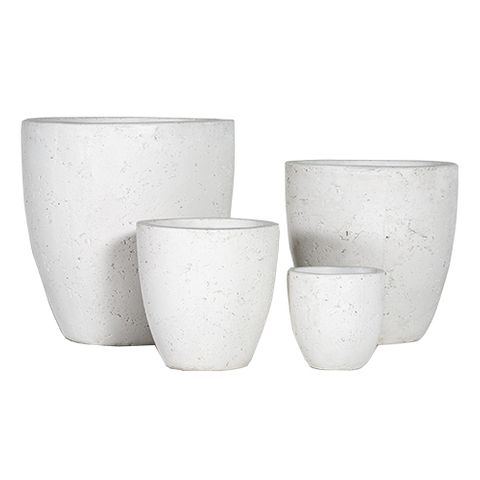 Civic Stone Egg S/4 White