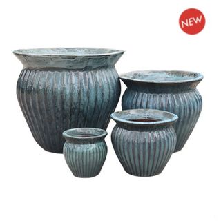 Shefield Planter Moss Green S/4