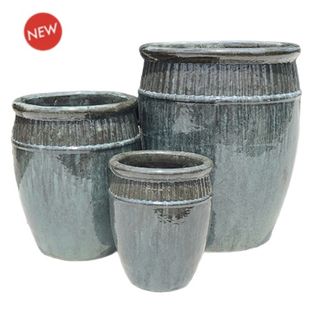 Shefield Jar Moss Green S/3