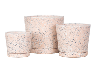 Terrazzo Cone S/3 Pink