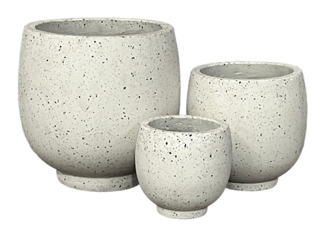 Terrazzo Tub S/3 White