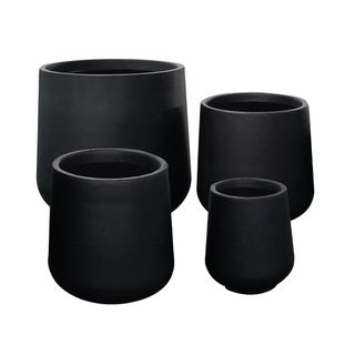 Bombora Lite Large Vase S/4 Black