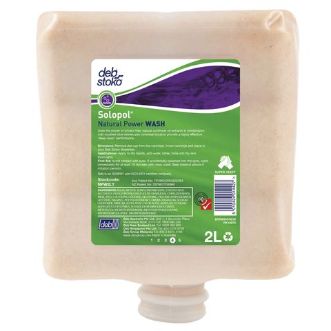 Deb Natural Power Wash Heavy Duty Hand Cleansing Lotion Cartridge
