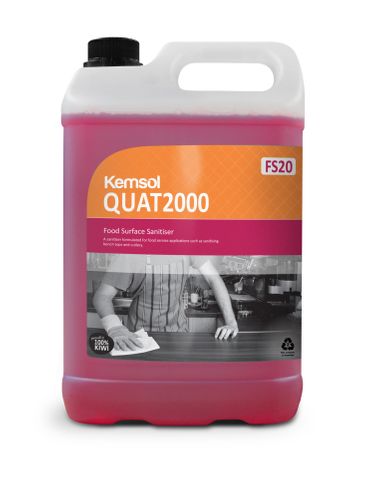 Kemsol Quat 2000 Food Surface Sanitiser - 5L