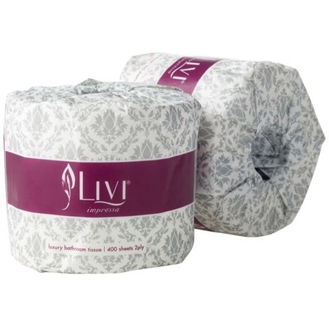 3005 Livi Impressa 3 Ply 225 Toilet Tissue Wrapped  - Ctn 48