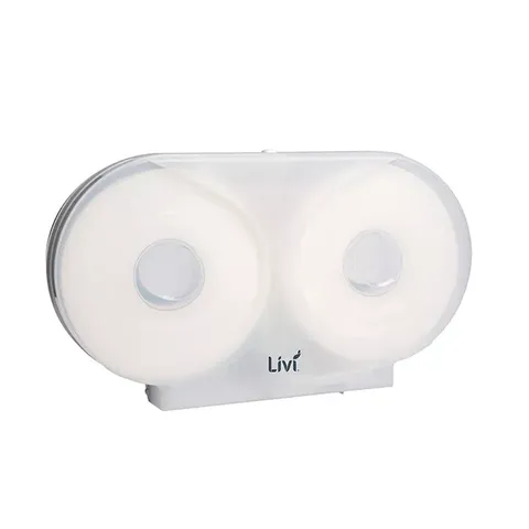 D860 Double Jumbo Dispenser - White