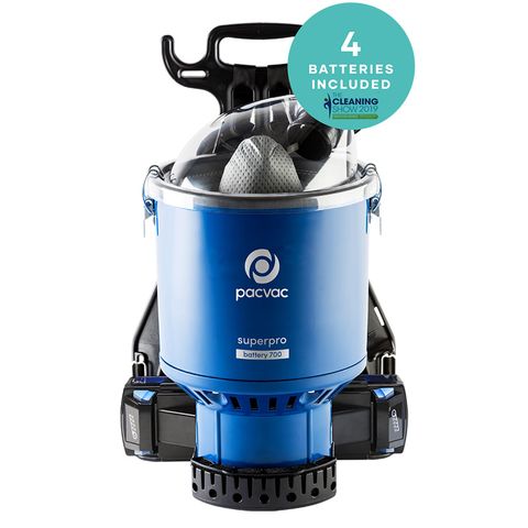 Pacvac Superpro 700 Battery Backpack Vacuum Cleaner