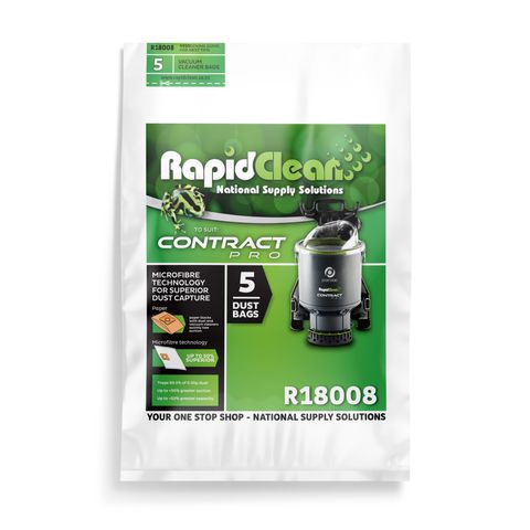 R18008 Pacvac Contractpro/Thrift Vacuum Bag - Pack 5