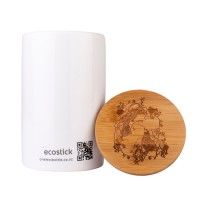 ESTICKCAN2 Ecostick Large Ceramic Canister & Lid