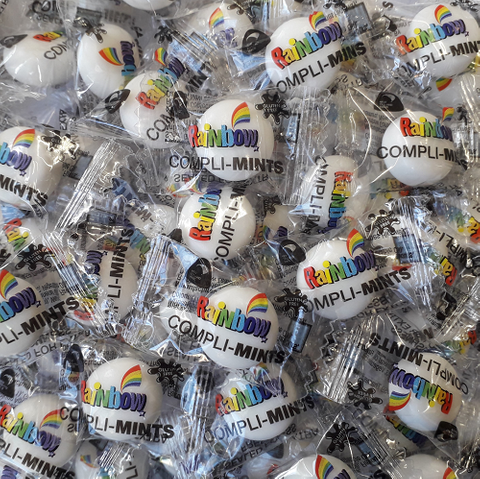Rainbow Wrapped Mints - Individually Wrapped