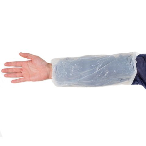 2130(1K) White PE Waterproof Oversleeve 460mm x 250mm