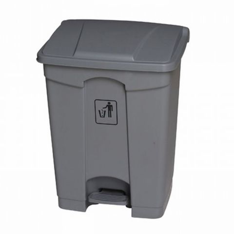 Step-On Waste Bin Grey 68 Litre