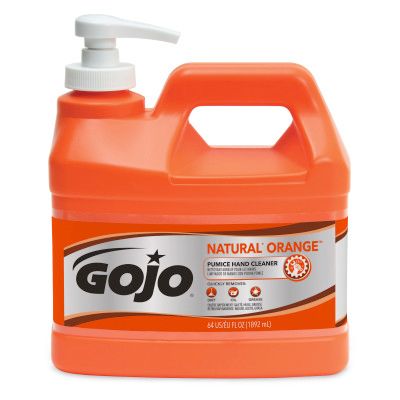 0958 GoJo Natural Orange Pumice Hand Cleaner Pump Bottle