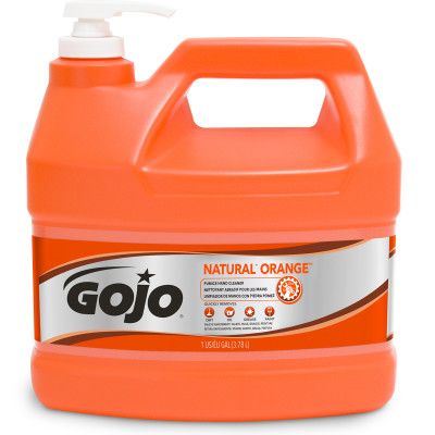 0955 GoJo Natural Orange Pumice Hand Cleaner Pump Bottle
