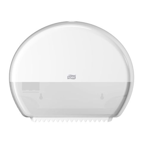 555000 Tork T2 Mini Jumbo Toilet Roll Dispenser - White