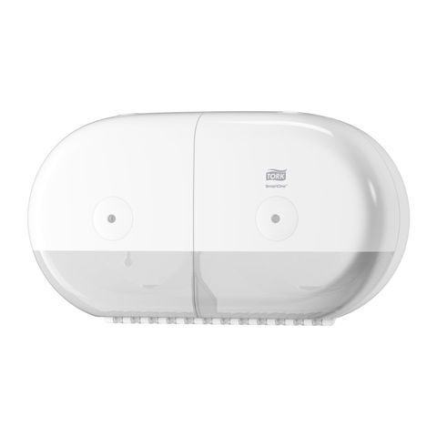 682000 Tork SmartOne T9 TWIN ROLL Mini Toilet Dispenser - White