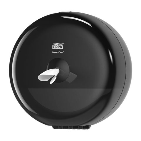 681008 Tork SmartOne T9 SINGLE ROLL Mini Toilet Dispenser - Black