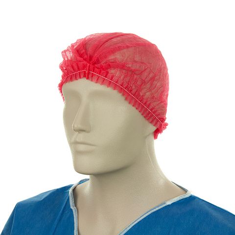 Disposable Clip Hat 21 Inch Red