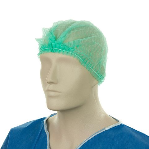Disposable Clip Hat 21 Inch Green