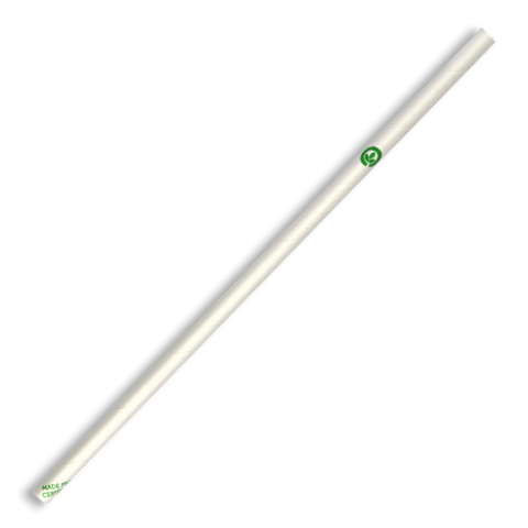 JP-PBS-6X197-W BioPak 6mm Regular White BioStraw