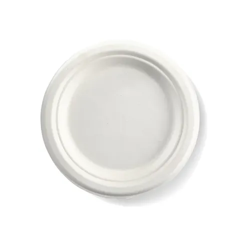 B-PL-07 BioPak BioCane Round Side Plate 7"