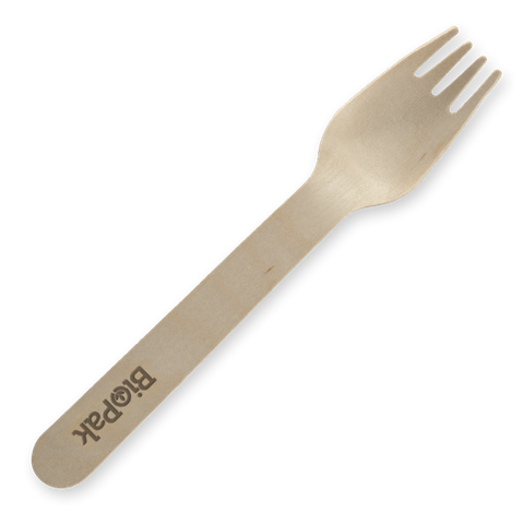 HY-16F BioPak Wooden Fork 16cm