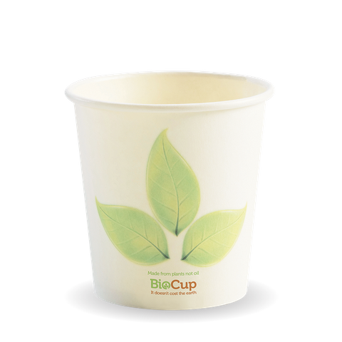 BC-4 BioPak Leaf Single Wall 4oz BioCup