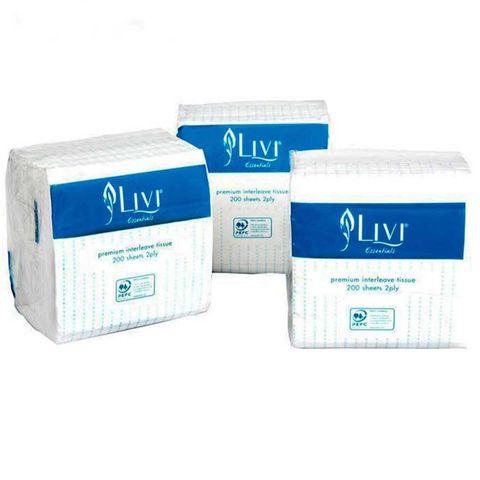 1006 Livi Essentials Interleaved Bathroom Tissue 2ply 250
