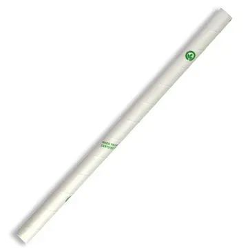 JP-PBS-10X197-W BioPak BioStraw Jumbo 10mm - White