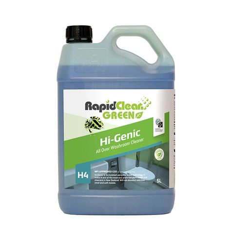 RapidClean Green Hi-Genic Washroom Cleaner - 5L