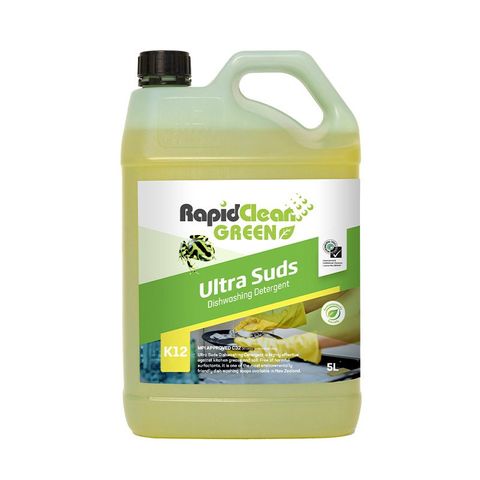 RapidClean Green Ultra Suds Dishwashing Detergent - 5L