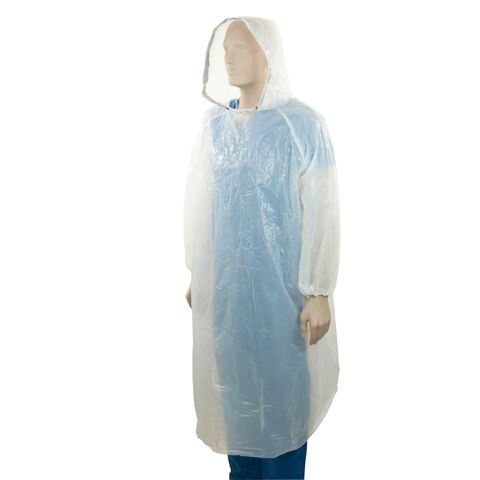 PE Full Length Splash Jacket with Hood