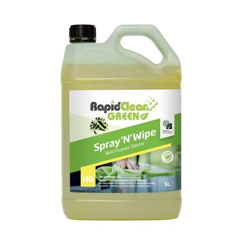 RapidClean Green Spray ‘N’ Wipe Multi Purpose Cleaner - 5L