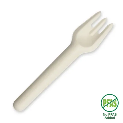 B-CUT-154F-W BioPak Plant Fibre Fork 15cm