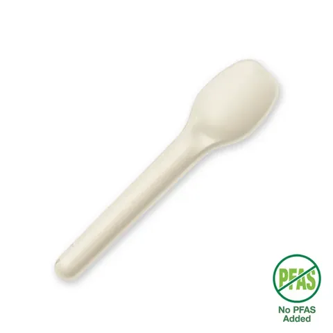 B-CUT-110TS-W BioPak Plant Fibre Teaspoon 11cm