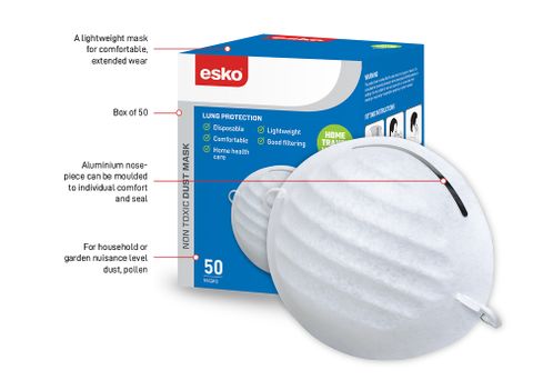 Esko Breathe Easy Nuisance Dust Mask box 50