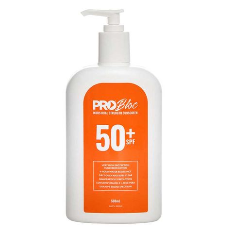 Pro Bloc SPF 50+ Sunscreen 500ml Pump Bottle