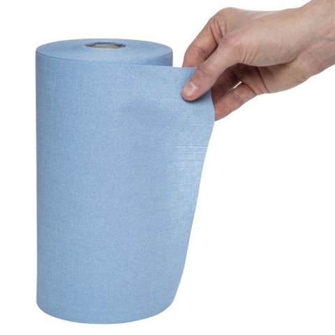 Kleenex Wypall X60 Small Roll Wipers - Blue