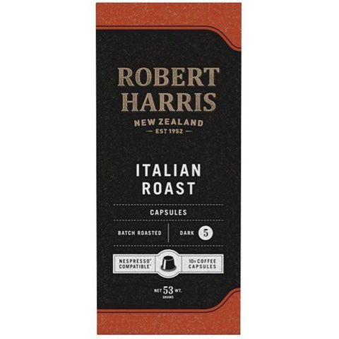 Robert Harris Italian Espresso Capsules 10 Pack