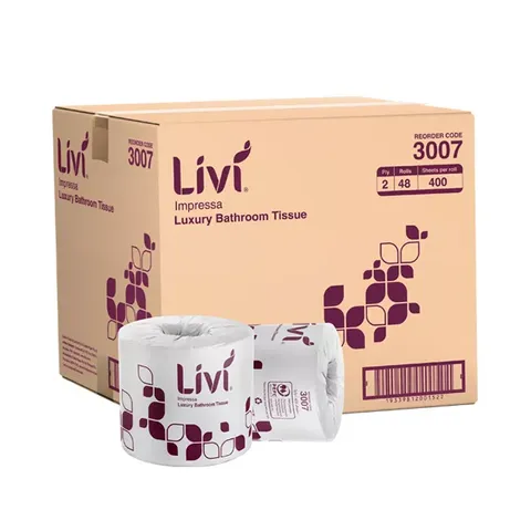 3007 Livi Impressa 2ply 400 Toilet Tissue Wrapped