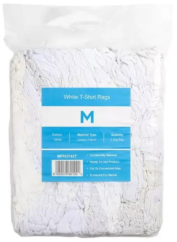 Matthews WHITE Cotton Rags 10kg