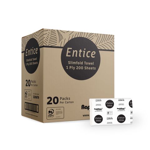 Entice Slimfold Paper Towel - Ctn 4000