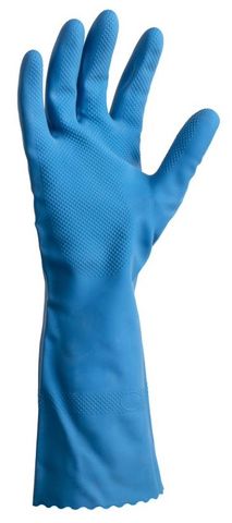 Matthews Silverlined Blue Rubber Gloves