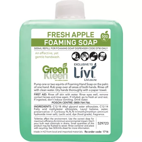 Livi Fresh Apple Foaming Soap - 500ml