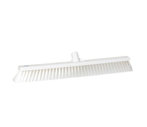 Floor Broom 600mm Medium White
