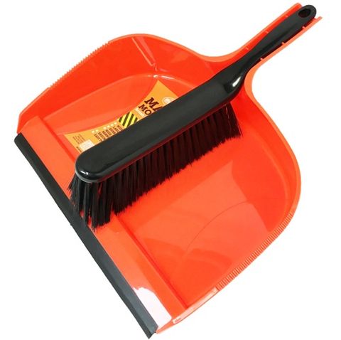 Maxi Mouth Orange Dust Pan Set